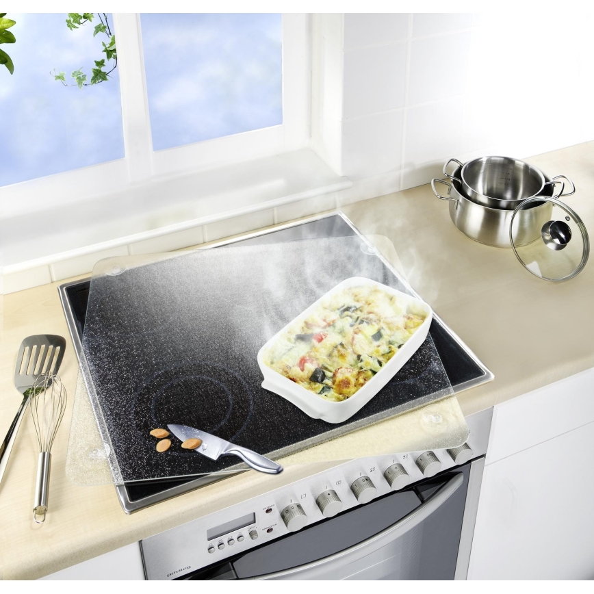 WENKO 2511910800 - Cubierta protectora 50x56 cm transparente/gris