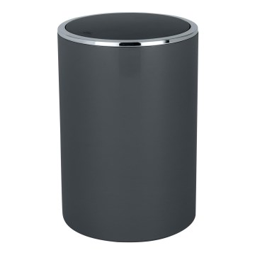 WENKO 25146100 - Cesta INCA 18,5x25,5 cm antracita/cromo brillante