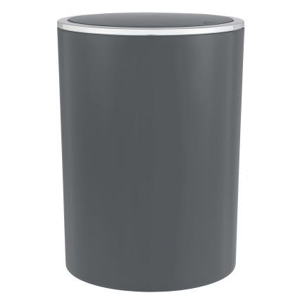 WENKO 25146100 - Cesta INCA 18,5x25,5 cm antracita/cromo brillante