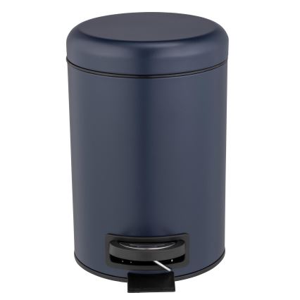 WENKO 25153100 - Papelera LEMAN 17x25 cm azul/negro