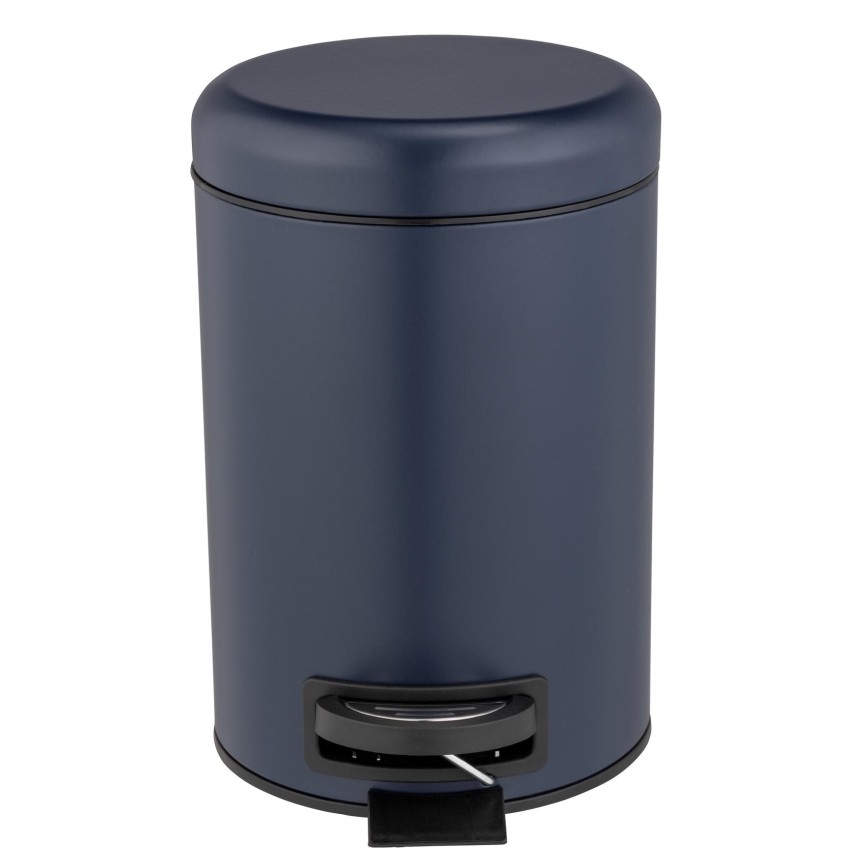 WENKO 25153100 - Papelera LEMAN 17x25 cm azul/negro