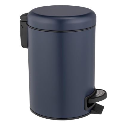 WENKO 25153100 - Papelera LEMAN 17x25 cm azul/negro