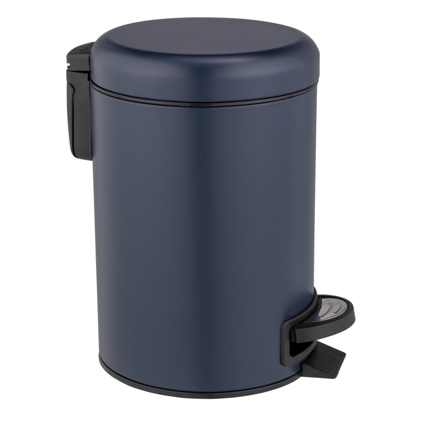 WENKO 25153100 - Papelera LEMAN 17x25 cm azul/negro