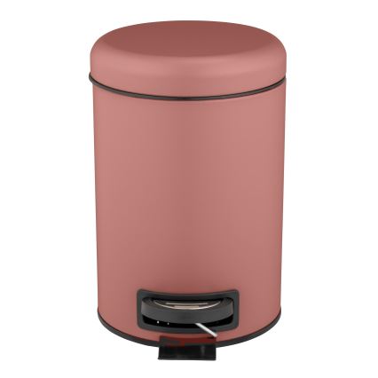 WENKO 25155100 - Papelera LEMAN 17x25 cm rosa/negro
