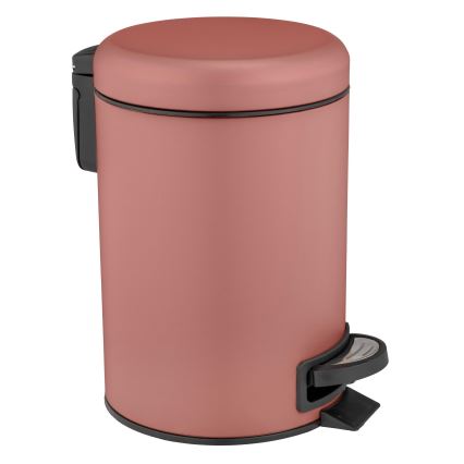 WENKO 25155100 - Papelera LEMAN 17x25 cm rosa/negro