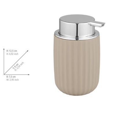 WENKO 25184100 - Dispensador de jabón AGROPOLI 250 ml beige