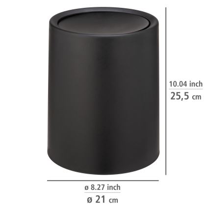 WENKO 25208100 - Cesta ATRI 21x25,5 cm negra