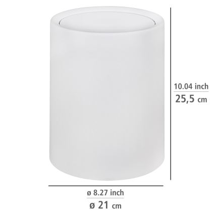 WENKO 25209100 - Cesta ATRI 21x25,5 cm blanca