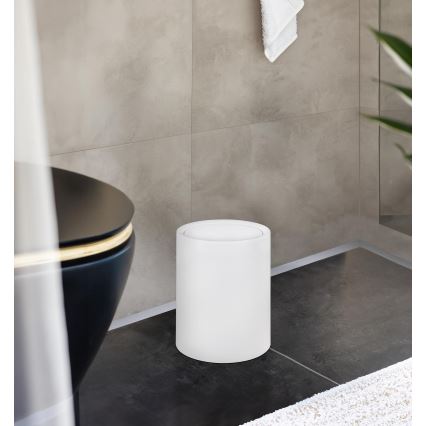 WENKO 25209100 - Cesta ATRI 21x25,5 cm blanca