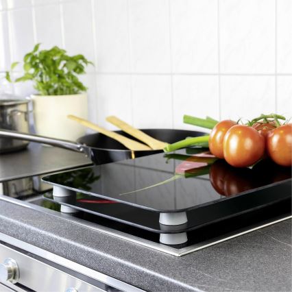 WENKO 2521380100 - Protector para placa de cocina 30x52 cm multicolor/gris/transparente