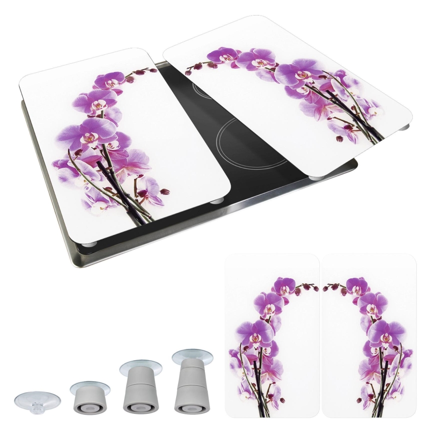 WENKO 2521433500 - Cubierta para placa ABDECKPLATTE - FLOR/PLANTA 30x52 cm multicolor