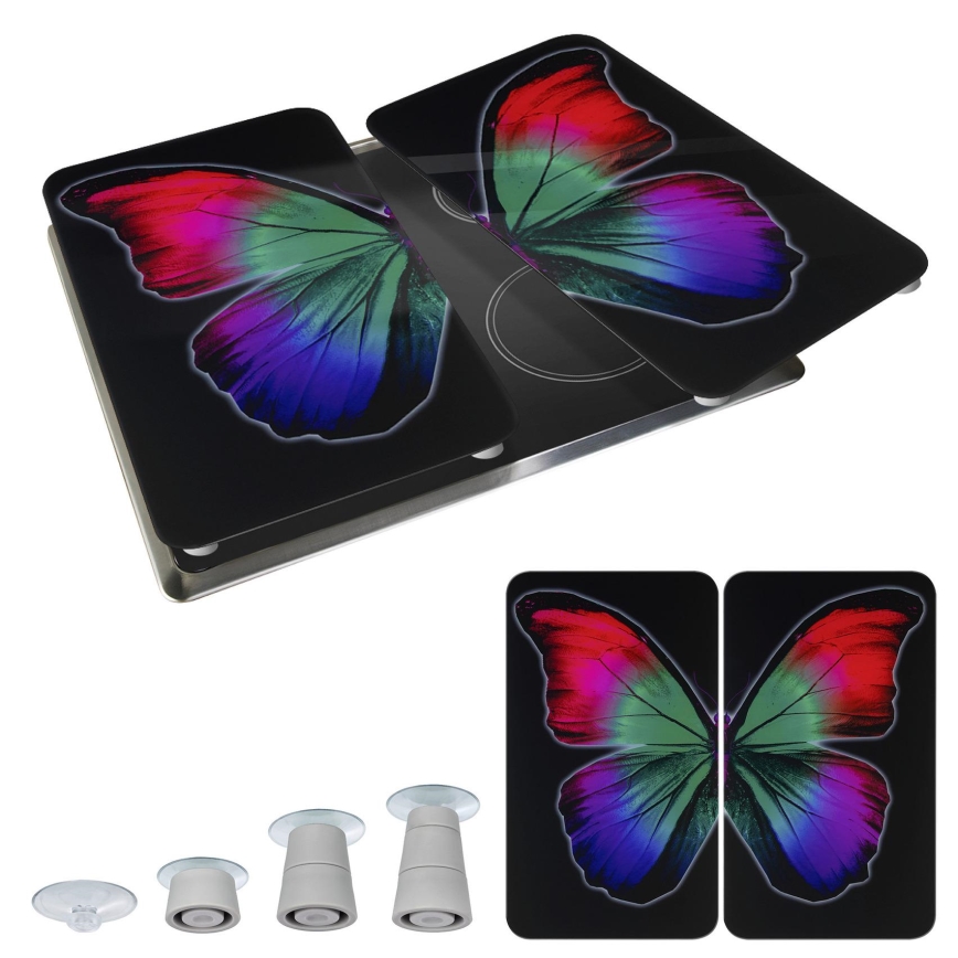 WENKO 2521474500 - Placa de cubierta ABDECKPLATTE - GRAFIK 30x52 cm multicolor