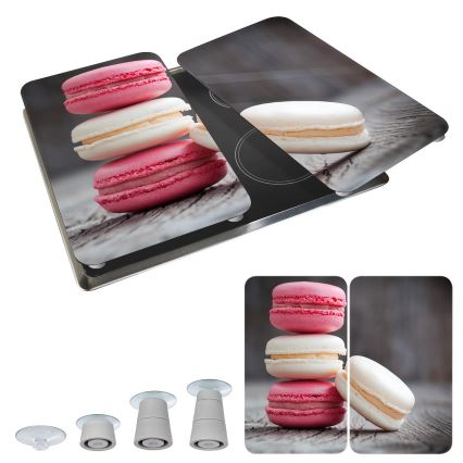 WENKO 2521496100 - Cubierta para placa de cocina 52x30 cm multicolor/gris/transparente
