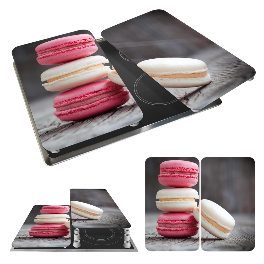 WENKO 2521496100 - Cubierta para placa de cocina 52x30 cm multicolor/gris/transparente