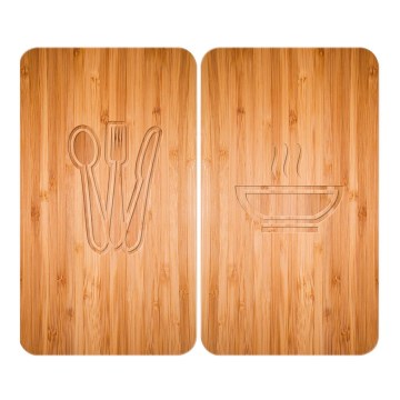 WENKO 2521497100 - Cubierta para placa de cocina 52x30 cm multicolor/gris/transparente