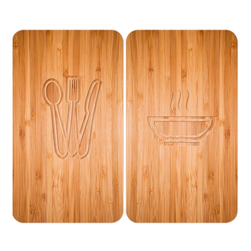 WENKO 2521497100 - Cubierta para placa de cocina 52x30 cm multicolor/gris/transparente