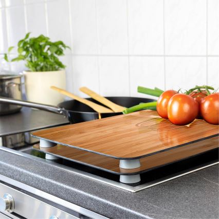 WENKO 2521497100 - Cubierta para placa de cocina 52x30 cm multicolor/gris/transparente