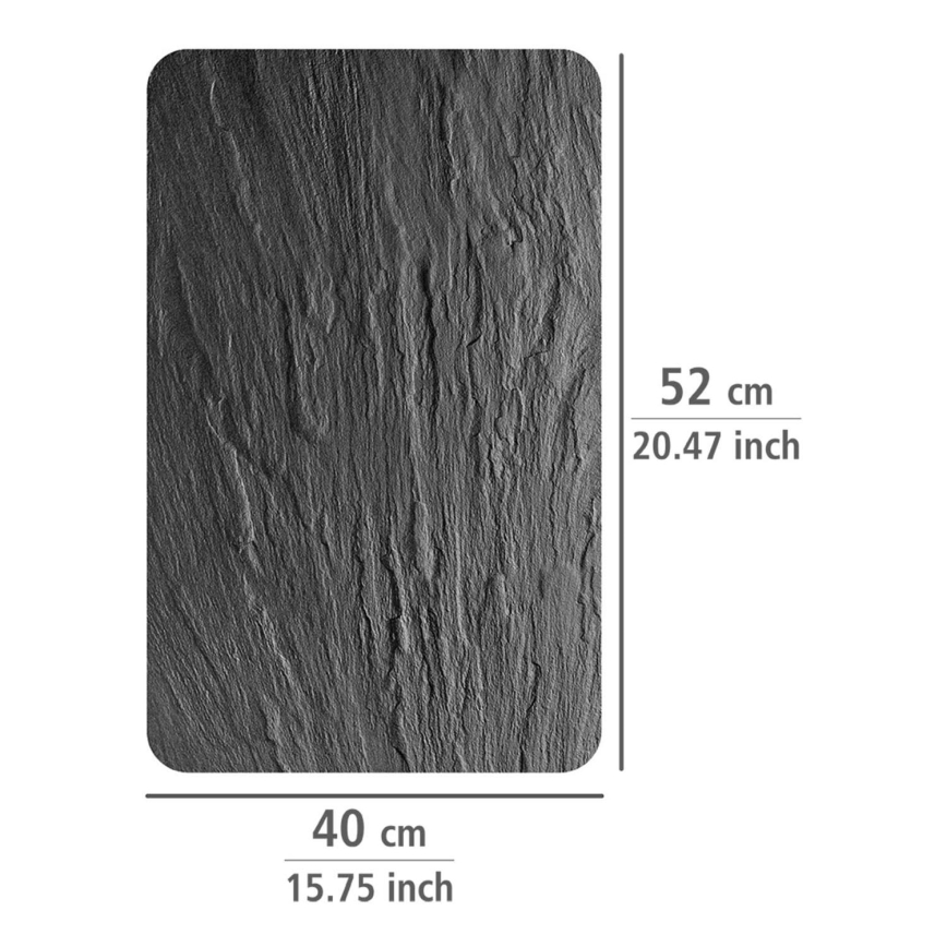 WENKO 2521499800 - Cubiertas protectoras SLATE 52x40 cm multicolor/gris/transparente