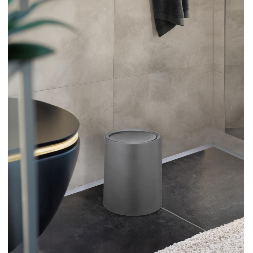 WENKO 25219100 - Cesto ATRI 21x25,5 cm gris