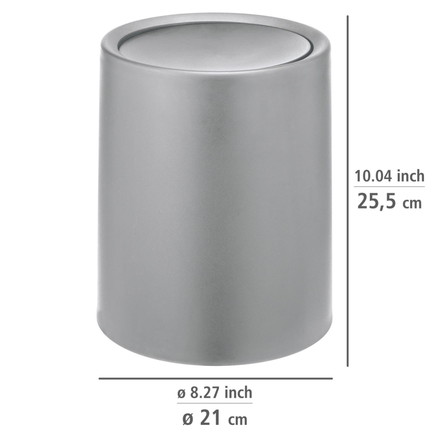 WENKO 25219100 - Cesto ATRI 21x25,5 cm gris