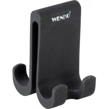 WENKO 25229100-Gancho VERNA DUO 5x9,5 cm negro