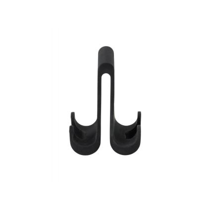 WENKO 25229100-Gancho VERNA DUO 5x9,5 cm negro