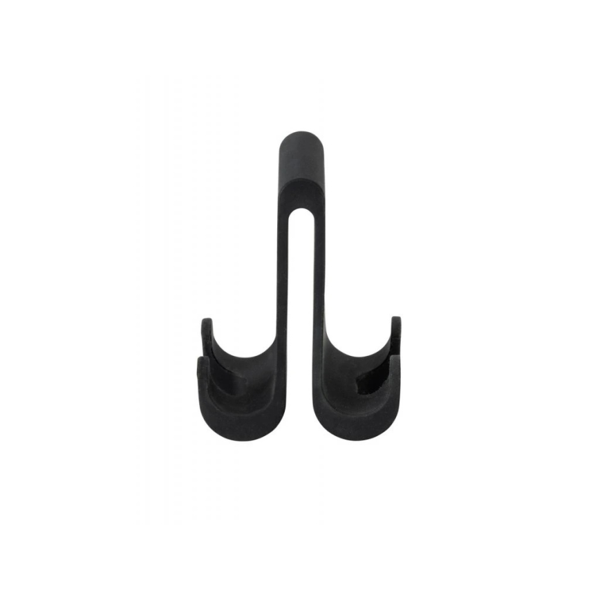 WENKO 25229100-Gancho VERNA DUO 5x9,5 cm negro