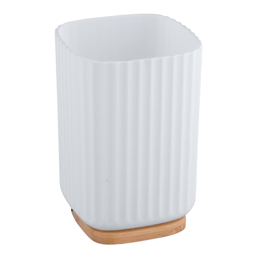 WENKO 25293100 - Vaso ROTELLO 8,5 x 11 cm blanco/marrón