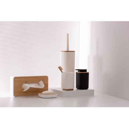 WENKO 25293100 - Vaso ROTELLO 8,5 x 11 cm blanco/marrón