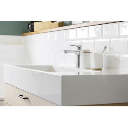 WENKO 25293100 - Vaso ROTELLO 8,5 x 11 cm blanco/marrón
