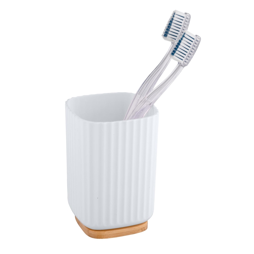 WENKO 25293100 - Vaso ROTELLO 8,5 x 11 cm blanco/marrón