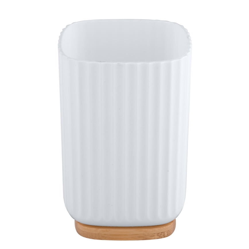 WENKO 25293100 - Vaso ROTELLO 8,5 x 11 cm blanco/marrón