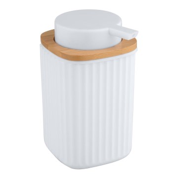 WENKO 25294100 - Dispensador de jabón ROTELLO 8,9x12,7 cm blanco/marrón