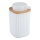 WENKO 25294100 - Dispensador de jabón ROTELLO 8,9x12,7 cm blanco/marrón