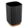 WENKO 25297100 - Vaso para cepillo de dientes ROTELLO 8,5x11 cm negro/marrón