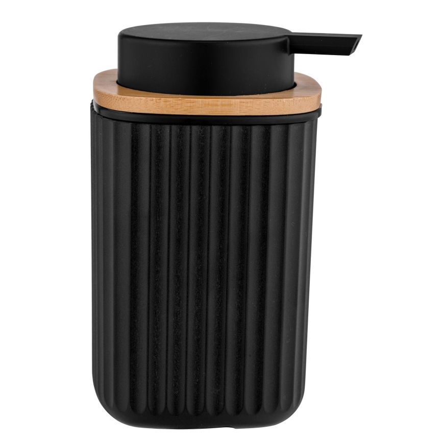 WENKO 25298100 - Dispensador de jabón ROTELLO 8,9x12,7 cm negro/marrón