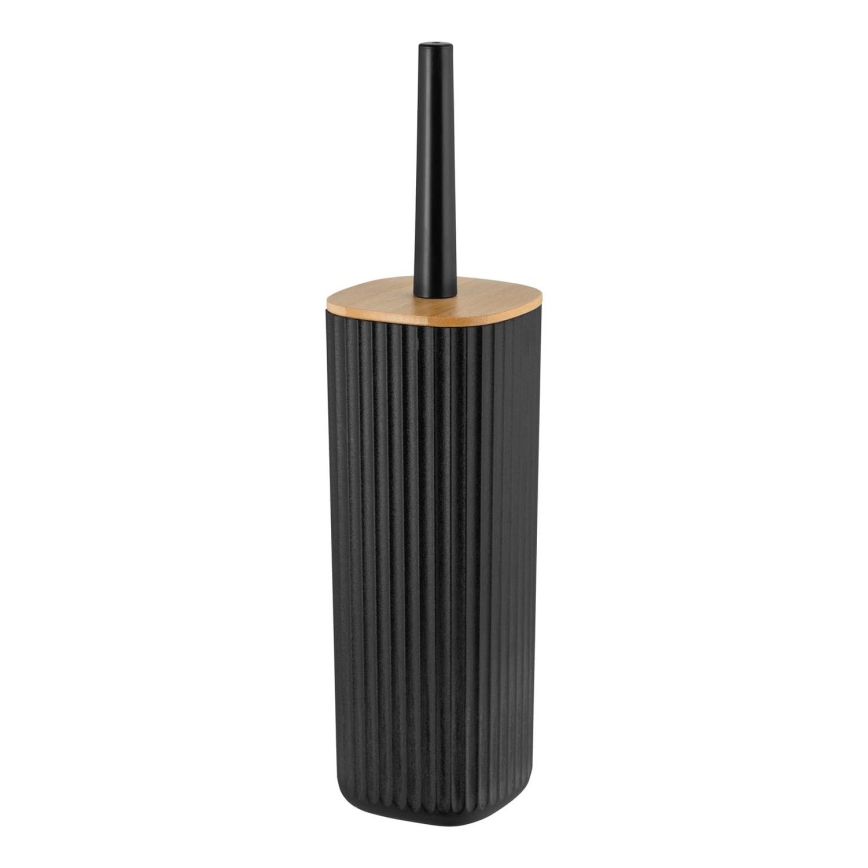 WENKO 25304100 - Set para WC ROTELLO 10x36 cm negro/marrón