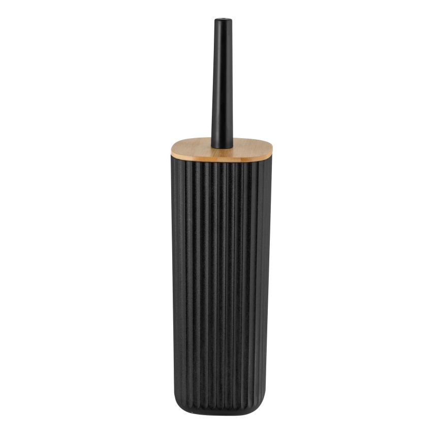 WENKO 25304100 - Set para WC ROTELLO 10x36 cm negro/marrón