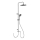 WENKO 25310100 - Set de ducha WATERSAVING SYSTEM, acero inoxidable/cromo brillante