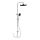 WENKO 25312100 - Columna de ducha SOFTWATER 12x120 cm cromo brillante