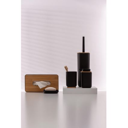 WENKO 25319100 - Caja de cosméticos ROTELLO 24x12,7 cm negro/marrón
