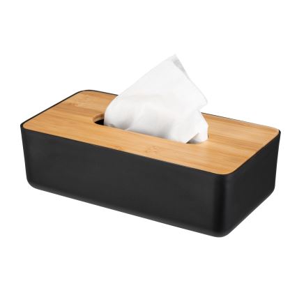 WENKO 25319100 - Caja de cosméticos ROTELLO 24x12,7 cm negro/marrón