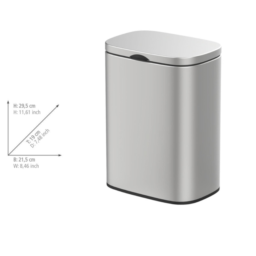 WENKO 25336100 - Cesta SARE 21,5x29,5 cm plateada