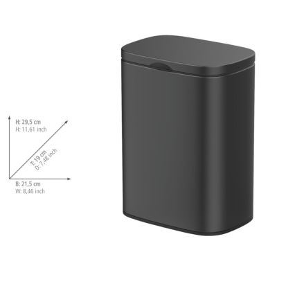 WENKO 25338100 - Cesta SARE 21,5x29,5 cm negra