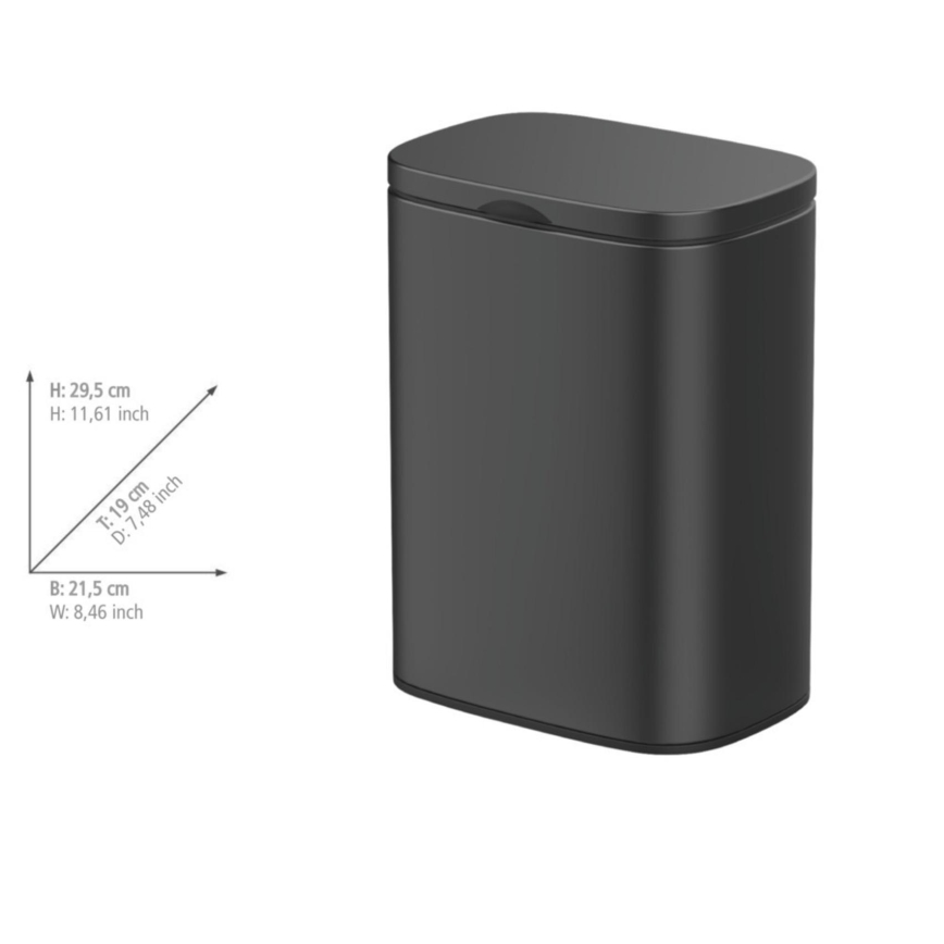 WENKO 25338100 - Cesta SARE 21,5x29,5 cm negra