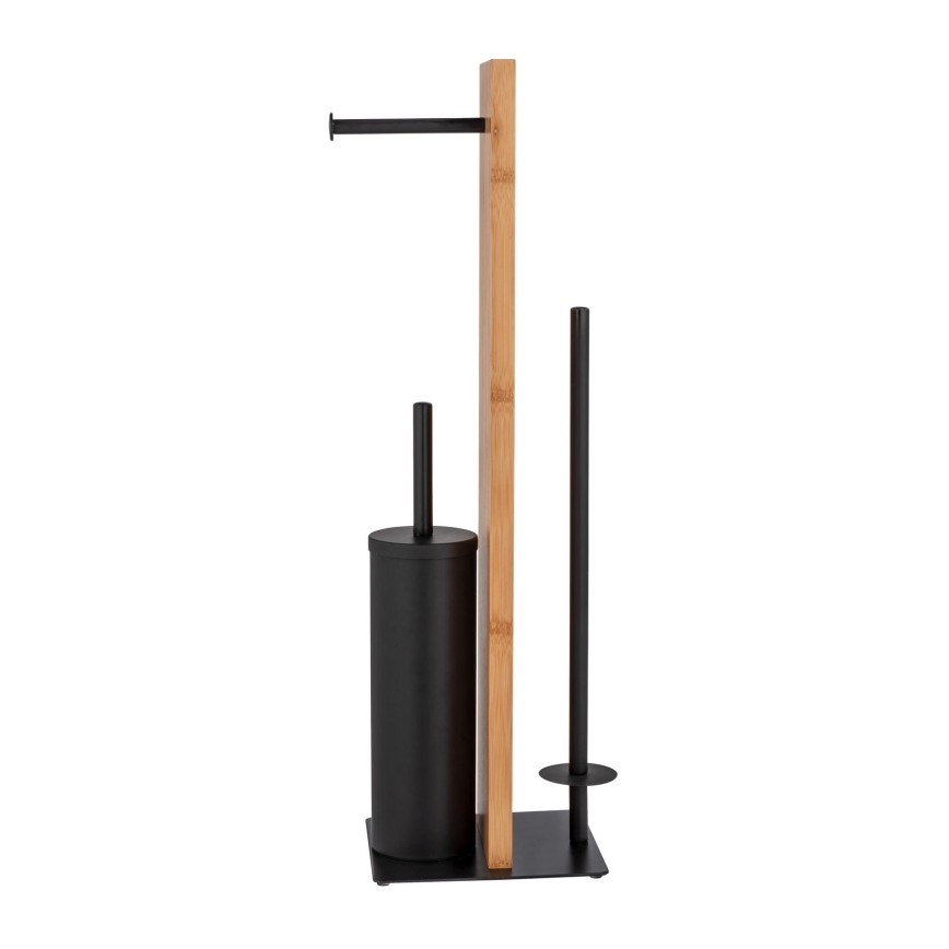 WENKO 25376100 - Set para WC LESINA 18x69 cm marrón/negro