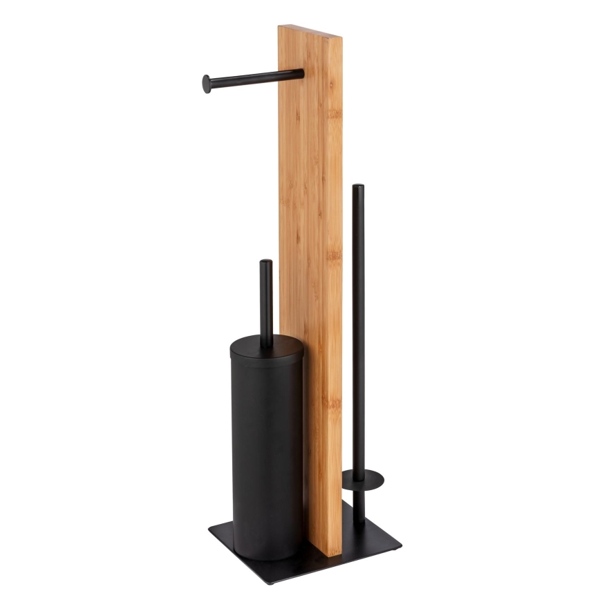 WENKO 25376100 - Set para WC LESINA 18x69 cm marrón/negro