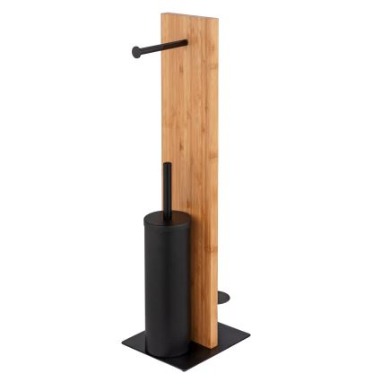 WENKO 25376100 - Set para WC LESINA 18x69 cm marrón/negro