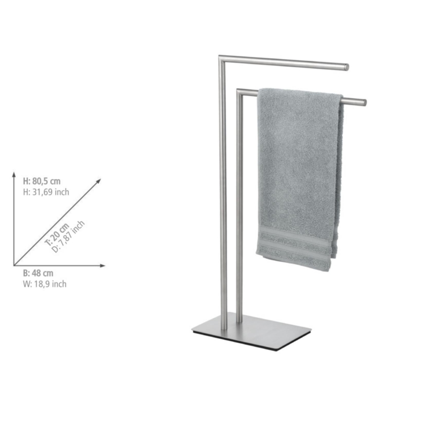 WENKO 25379100 - Toallero RECCO 48x80,5 cm satén
