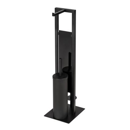 WENKO 25400100 - Escobilla para inodoro RIVALTA 18x70 cm negra